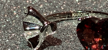 Load image into Gallery viewer, Karosi Jewels  Full Heart 8mm Garnet  Gemstone  Ring - Adjustable