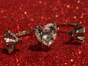 Karosi Jewels  Clear Quartz  8mm Gemstone  Ring - Adjustable