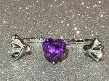 Load image into Gallery viewer, amethyst gemstone statement ring 925 sterling silver jewellery sexy gift for her valentines love present