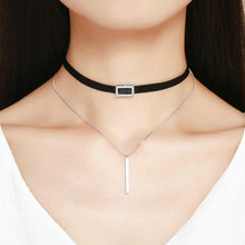 Load image into Gallery viewer, Choker chain necklace Sterling Silver