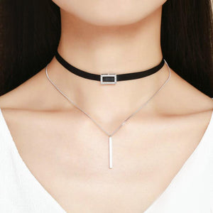 Choker chain necklace Sterling Silver
