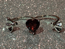 Load image into Gallery viewer, garnet gemstone sterling silver statement ring